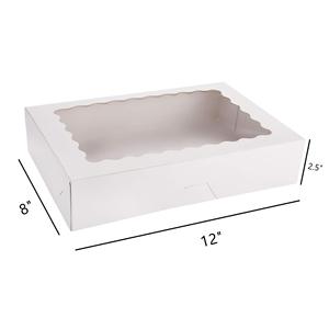 Caja para Cupcakes con Ventana <span class=keywords><strong>de</strong></span> 7/9/10/12 Pulgadas al por Mayor, Caja <span class=keywords><strong>de</strong></span> Embalaje para Pastelería, Postres, Chocolate y Regalos <span class=keywords><strong>de</strong></span> <span class=keywords><strong>San</strong></span> Valentín - Product Image 4