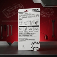 RTV Gasket Maker Merah 1596 85g Pasta Silikon Halus Sealant Perekat Perbaikan Mesin Kualitas Industri