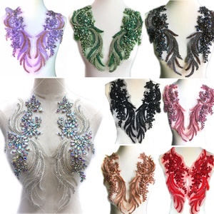 ชุดเดรสสำหรับเจ้าสาวงานปักพลอยเทียมแก้วคริสตัล<span class=keywords><strong>สี</strong></span>สันสดใสแบบเย็บติด - Product Image 2