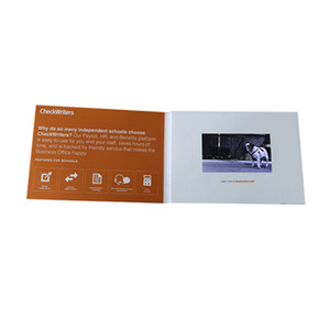 Tarjeta de felicitación para vídeo, folleto con pantalla lcd personalizada de 7 pulgadas, Con caja para publicidad de productos - Product Image 3
