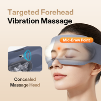 Masque de sommeil chauffant électrique rechargeable personnalisable, masque oculaire électrique 3D avec vibration et massage