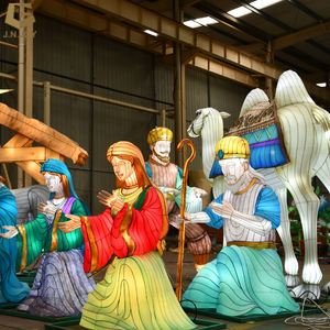 CCFL71 lanterne de festival thème Jésus traditionnel lanterne de soie d'animal de chameau pour le terrain de jeu - Product Image 3