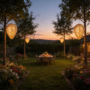 Prix d'usine – Lot de 4 leurres pour nids d'abeilles <span class=keywords><strong>suspendus</strong></span> – Éloignez-vous <span class=keywords><strong>des</strong></span> guêpes, <span class=keywords><strong>des</strong></span> frelons et <span class=keywords><strong>des</strong></span> abeilles – Abat-jour de lanterne en forme de ruche - Product Image 6