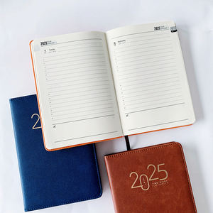 2025 personnalisé en cuir exécutif bleu planificateur quotidien Agenda carnet <span class=keywords><strong>de</strong></span> notes Budget tactique blanc journal pour noël <span class=keywords><strong>cadeau</strong></span> cahier - Product Image 4