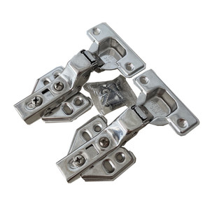 บานพับไฮดรอลิกสแตนเลส 304 ยี่ห้อ Huayi Parts แบบโค้งงอขนาดใหญ่ ปิดแบบนุ่มนวล สำหรับประตูตู้ - Product Image 1