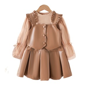 Conjunto de Ropa de Otoño para Niñas Pequeñas, Diseño con Volantes, 3 Piezas - Product Image 5