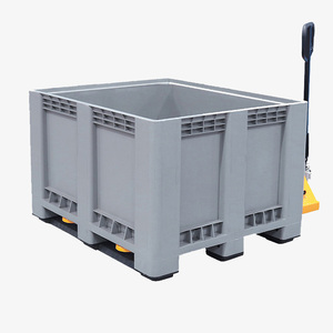 Heavy Duty Storage Crates Plastic Pallet Bins 1200x1000 Stackable Plastic Pallet Box Container