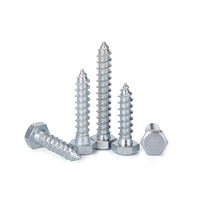 Hex Head Lag Screws Metric Carbon Steel Zinc Plated Heavy Duty Wood Screws for Timber and Outdoor Construction
