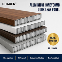 Panneau composite en aluminium alvéolaire à grain de bois clair, nouveau panneau de porte chinois, épaisseur personnalisée