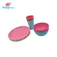 Assiette à fruits en gros, assiette en plastique réutilisable, ronde, motif personnalisé, toutes saisons, non supportée, durable, 25x1.3cm