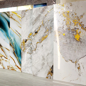 Panel de Pared Decorativo para el Hogar de 1220*2440/2900 mm, Alternativa de Mármol en PVC, Lámina de Mármol UV de Plástico PVC Impermeable - Product Image 1