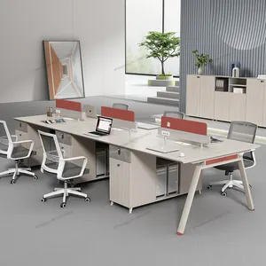 Schreibtisch Büro Computer Schreibtisch minimalist ische moderne Mitarbeiter Büro Schreibtisch Stuhl Kombination Personal Bildschirm Workstation