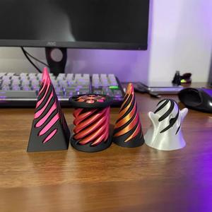 NC 3D dicetak Spiral kerucut stres mainan tidak mungkin piramida pass-melewati patung melewati Fidget mainan pusaran benang ilusi - Product Image 6