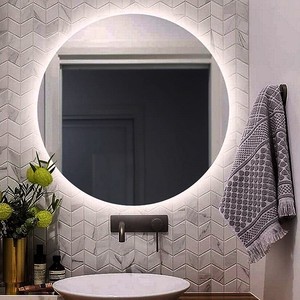 KASAR-90 Kamalu 90 cm specchio rotondo retroilluminato a LED - Product Image 1