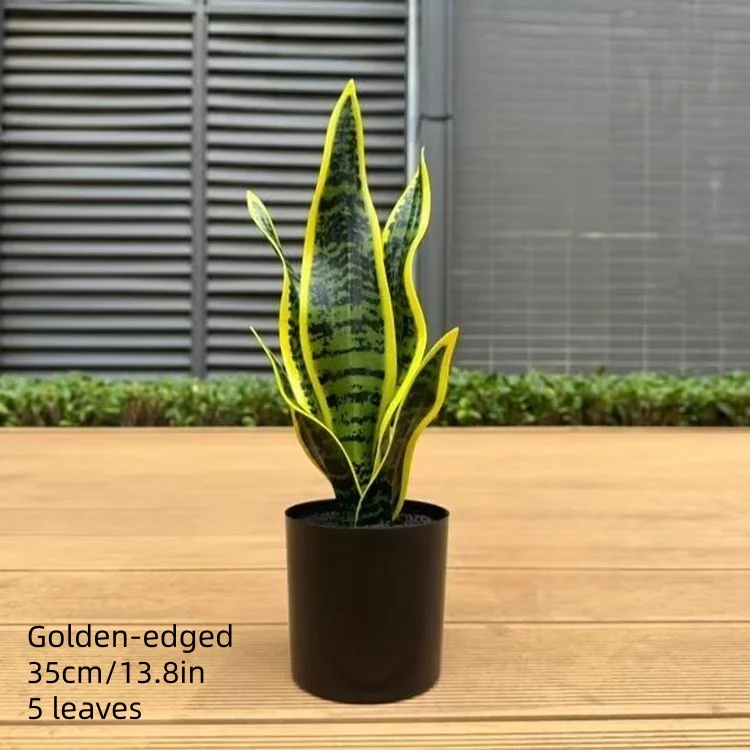 Bordo dorato 35 cm/5 foglie