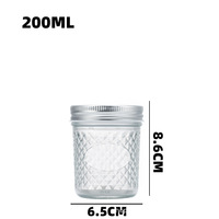 Venta al por mayor de fábrica: Tarros de cristal transparentes vacíos para miel, caviar y alimentos con tapas metálicas, en capacidades de 120ml a 650ml