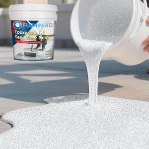 Recubrimiento Autonivelante para Pisos de Resina Epoxi con Arena de <span class=keywords><strong>Color</strong></span> y Efecto Mármol de Alto Brillo, <span class=keywords><strong>Pintura</strong></span> Epoxi para Pisos de Concreto con Arena de <span class=keywords><strong>Color</strong></span> - Product Image 1