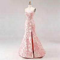Robe sans bretelles à imprimé floral printanier, nouveau design, non doublée, prix compétitif, robe élégante pour femme