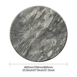 Mesa de Centro Compacta de Mármol Gris Florecia Italiano Natural SUCCESS A030, Simple pero Lujosa, Decoración Moderna para Comedor y Hotel - Product Image 5