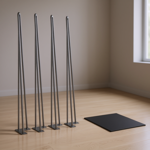 Patas para Muebles Hairpin de 34 Pulgadas, Diseño Industrial de Acero Inoxidable para Muebles - Product Image 2