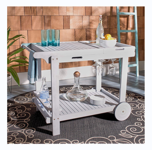 <span class=keywords><strong>Chariot</strong></span> de service en <span class=keywords><strong>bois</strong></span> gris Orland Roues Personnalisable Portable <span class=keywords><strong>Chariot</strong></span> à bonbons pliable pour extérieur <span class=keywords><strong>Chariot</strong></span> à thé Chariots à nourriture Mariages - Product Image 2