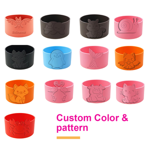 Funda Protectora de Silicona Reutilizable, No Tóxica, con Diseño de Animales Personalizado, para Botellas Deportivas, Vasos y Termos - Product Image 2