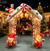 Décoration de Noël gonflable en polyester de 10 pieds en forme de bonhomme de neige de dessin animé