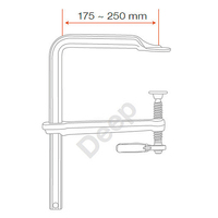 Serre-joints parallèles portables en métal pour menuisier, poignée TPR, force de serrage 700-800 kg, poids léger 2,7-5,8 kg