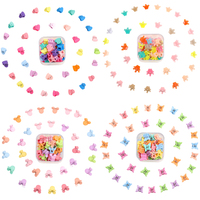 Vente en gros 40 pièces/boîte mini pinces à cheveux coréennes couleur bonbon pour enfant papillon fleur pour fille accessoires de cheveux mats pour femmes
