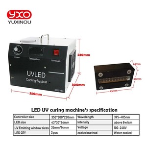 Lámpara de curado UV portátil, salida de irradiación UV de alta intensidad, luz de curado UV de 395nm, adecuada para cabezales de impresión DX5 - Product Image 2