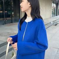 Manteau en Laine Double Face Haut de Gamme Luxueux pour Femme, Nouvelle Collection Automne 2026, Design Décontracté et Chaud, Vente en Gros Usine