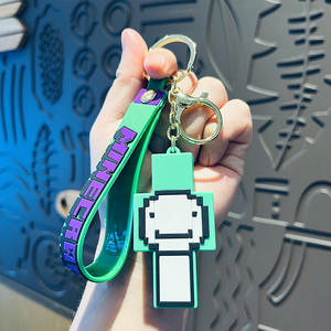 Nuovi <span class=keywords><strong>personaggi</strong></span> del gioco popolare portachiavi in Pvc morbido 3D portachiavi in plastica giocattolo dei cartoni animati mattoncini per bambole ciondolo in Pvc portachiavi - Product Image 6