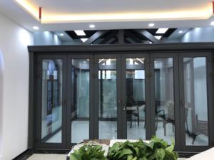 Su misura mobile veranda isolante in vetro tetto scorrevole stile aperto tetto piano modanatura uso esterno-elegante casa sole - Product Image 4