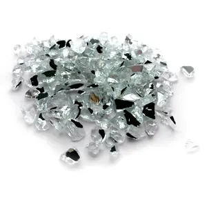 Decorative recycled crushed glass mirror aggregate for engineering stone