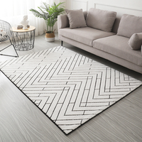 Tapis modernes nordiques personnalisés en jacquard 100 % polyester, tapis moelleux, fabrication de tapis, tapete