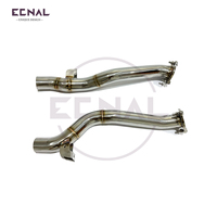 Ecnal 2011-2014 Porsche Cayenne 958.1 Échappement avant sport en acier inoxydable pour voitures 3.0T 4.8L 4.8T T304