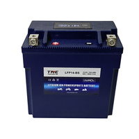 Batterie de démarrage pour moto LFP 12V 6Ah/8Ah 360A/480A CCA LFP14-BS Semi-solide 2000-Cycle -20-60 Dirt Bike ATV UTV