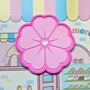 Factory Cheap Custom Pvc coaster Rubber Coffee Cup Mats Cute Fancy Cup Mats Promotion Flower Coasters