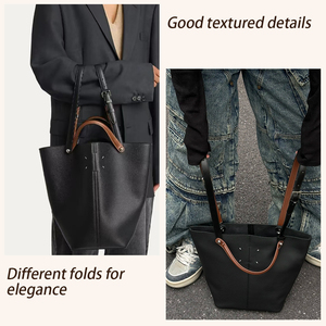 Mode décontracté dames <span class=keywords><strong>sac</strong></span> à bandoulière grande capacité <span class=keywords><strong>sac</strong></span> seau en cuir souple dames <span class=keywords><strong>sac</strong></span> à main - Product Image 6