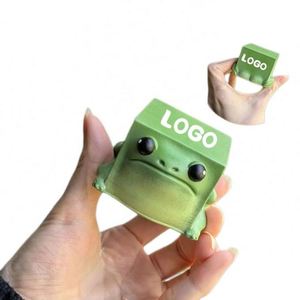 Estatua de Rana Cuadrada de Resina Personalizada con LOGO, Miniatura Divertida y Original, Adorno de Escritorio, Accesorios Coleccionables, Decoración para el Hogar, Oficina o Estante, Regalo - Product Image 1