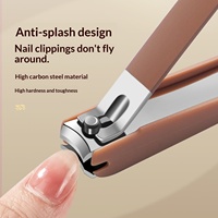 Ensemble de coupe-ongles en acier inoxydable coloré 8 pièces, pinces à cuticules, soin des pieds, boîte cadeau, coupe-ongles haut de gamme pour femmes et hommes