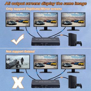 8K <span class=keywords><strong>HDMI</strong></span> <span class=keywords><strong>Splitter</strong></span> <span class=keywords><strong>1X3</strong></span> <span class=keywords><strong>HDMI</strong></span> 2.1สำหรับจอภาพคู่รองรับ HDR 10สำหรับแล็ปท็อปชิ้นกล่องทีวีเครื่องเล่นดีวีดีเครื่องเล่น PS5/PS4/PS3 - Product Image 4