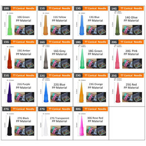 Puntas Cónicas de Plástico de 14-30G para Dispensador de Pegamento, Boquilla de Adhesivo, Agujas Cónicas TT, Puntas de Polietileno con Cierre Luer - Product Image 2