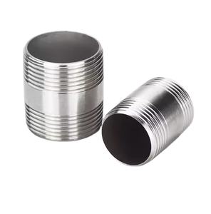 Roestvrijstalen Ss304 316 Pijpfittingen Dn25 1/2 ''Bspt Dubbele Draad Kop Gepolijst Mannelijke Schroefdraad Tepel - Product Image 5