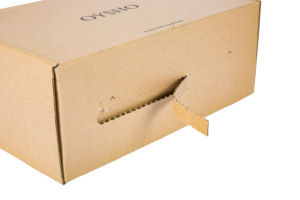 定制牛皮纸飞机形状服装盒瓦楞纸板纸服装内衣袜子紫外线优势撕裂包装文件夹 - Product Image 2