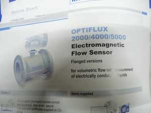 เซ็นเซอร์วัดการไหล Krohne OptiFlux แบบหน้าแปลน  แมกเนติกโฟลว์มิเตอร์ 4 ถึง 20 มิลลิแอมป์ HART สำหรับการวัดน้ำเสีย OPTIFLUX 2000 แบบแม่เหล็กไฟฟ้า - Product Image 1