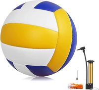 Balones de Voleibol de Alta Calidad, Tamaño Oficial 5, de Cuero PU, para Interior y Exterior, Suaves al Tacto, para Jugar en la Playa, Entrenamiento en el Gimnasio