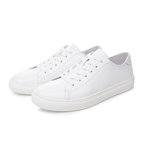 Zapatillas Blancas de Cuero <span class=keywords><strong>para</strong></span> Hombre, Versátiles, Deportivas, Casuales, Chanclas Blancas de Verano, Talla Grande, Transpirables - Product Image 5