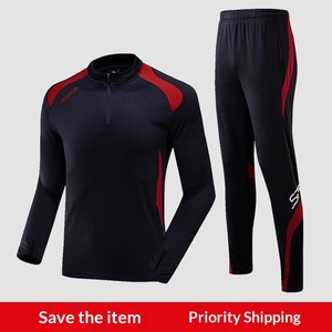 <span class=keywords><strong>Maillot</strong></span> <span class=keywords><strong>de</strong></span> football à manches longues en mélange <span class=keywords><strong>de</strong></span> coton pour homme adulte, vêtements d'entraînement chauds automne-hiver avec fermeture éclair et blocs <span class=keywords><strong>de</strong></span> couleur - Product Image 2