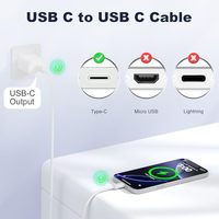 Câble USB-C vers USB-C, Cordon de Charge Rapide USB-C en Nylon 60W pour iPhone 18 17 16 15 Pro Max/iPad Pro/Air, Tressé